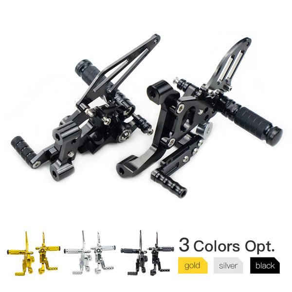 

cnc adjustable foot pegs footpeg footrest rear sets for 899 1199 panigale s r 2012 2013 2014 2015