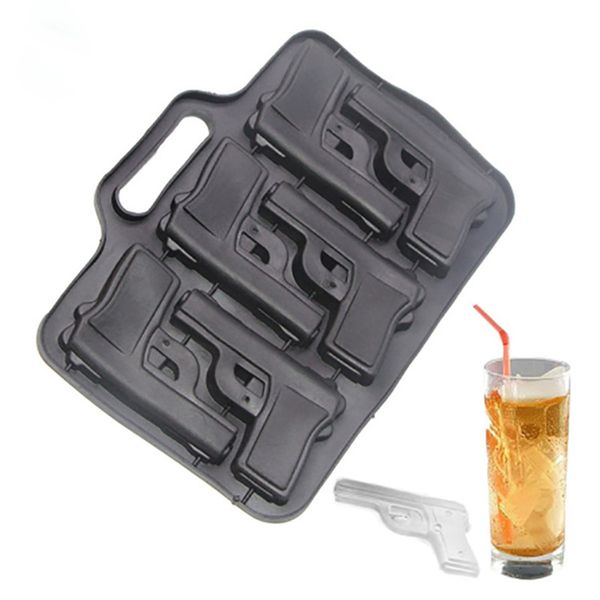 

3d silicone ice cube mold tray whisky wine war gun bullet shape ice cube maker chocolate mould bar party drinking supplies