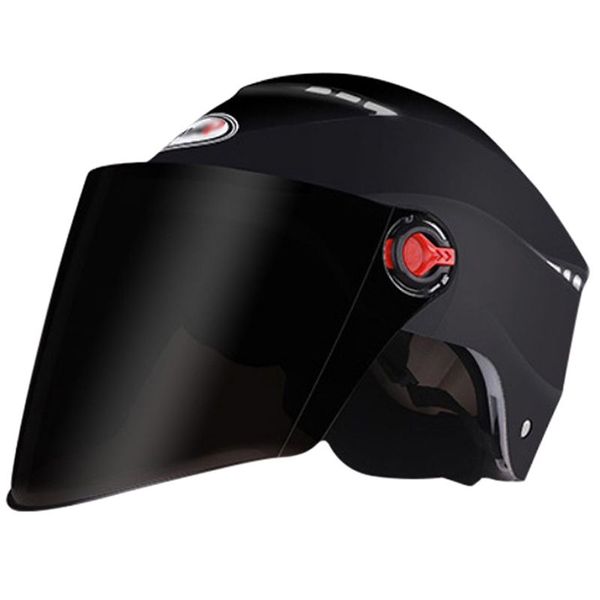 

retro motorcycle helmet lock sun visor half face anti-uv safety cycling helmets for men women