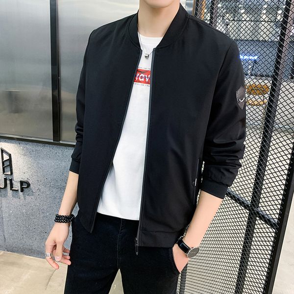 

coat men popular brand spring 2020 new style fashion juvenile versatile men's wear korean-style trend tooling jacket men's, Black;brown