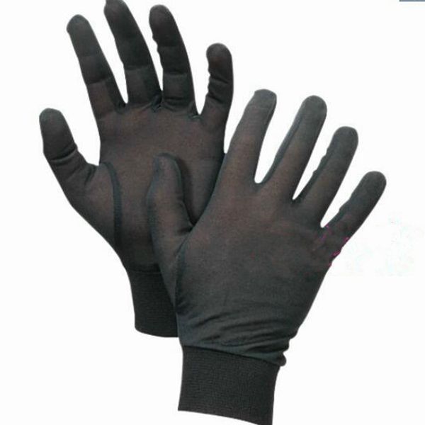 

1pair pure silk black liner inner thin gloves bike motorcycle soft sport gloves driving cycling party gloves  cyf9165 y200110, Blue;gray