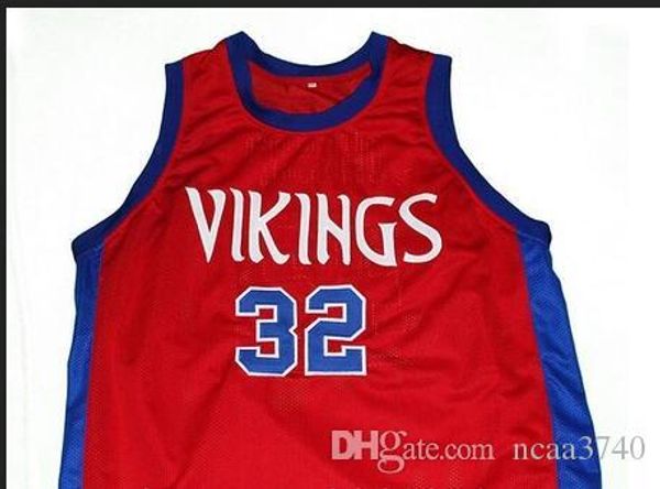 

custom men youth women vintage #32 vikings m. johnson high school college basketball jersey size s-4xl or custom any name or number jersey, Black