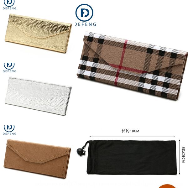 

deyi folding case case optical glasses sun glasses handmade box leather box 1