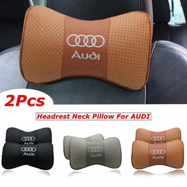 

2pcs memory rebound car seat rest cushion headrest neck pillow for