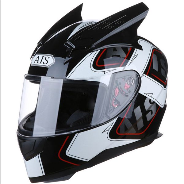 

full face motorcycle helmet demon horns motorcycle helmet professional racing motocross off road touring