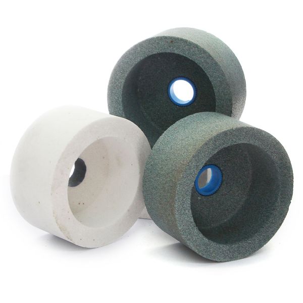 

cup grinding wheel of brown,white and pink aluminum oxide green silicon carbide for knife sharpening machine abrasive tool ps013