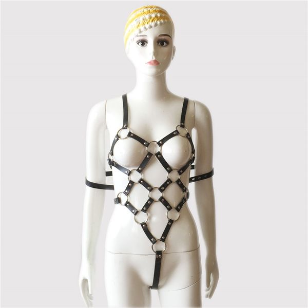 

female color tights adjustable whole body leather pu bondage belt straitjacket restraints strap erotic bandage 3 harness toy rial