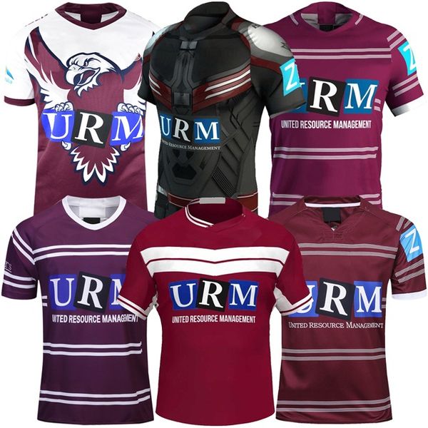 

19 20 manly sea eagles home jersey indigenous rugby training shirts manly sea eagles rugby jerseys shirt jersey s-3xl, Black;gray