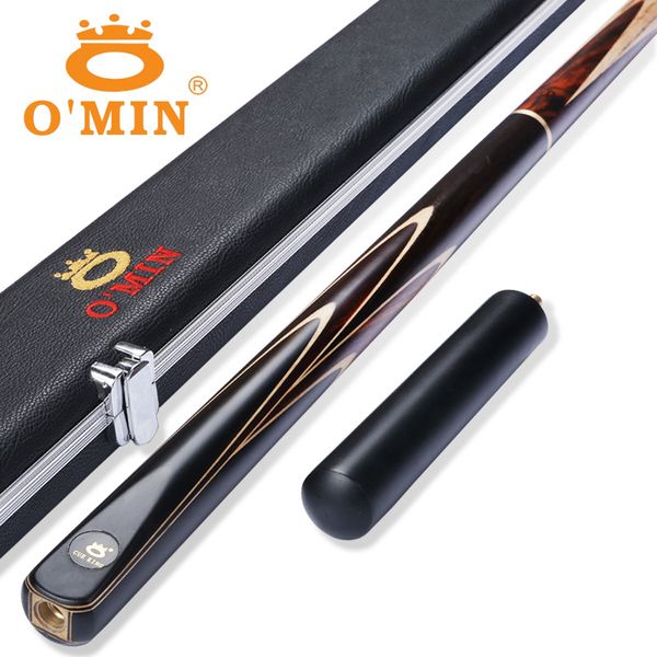 

new arrival omin handmade 3/4 snooker cues 9.5mm/10mm/11.5mm tip snooker cue case set 5 options china
