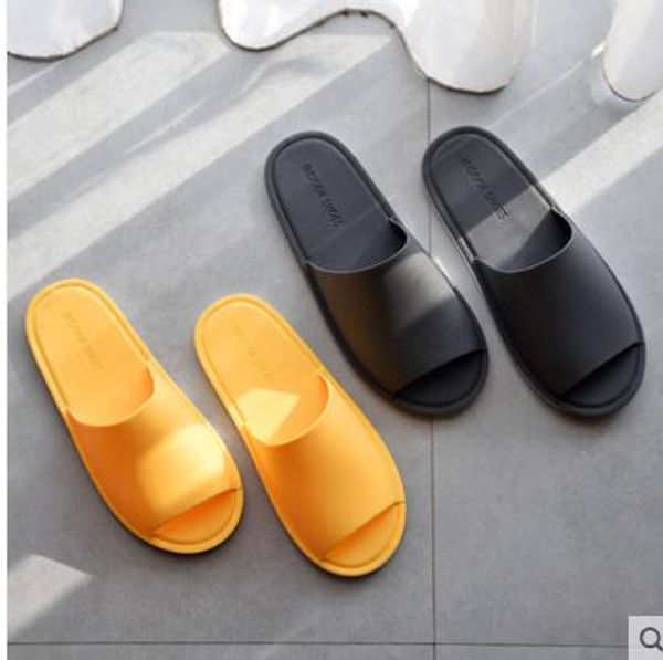 

2018 341 10 indoor trendy yellow black red lightweight men shoes solid color big size classic slipper