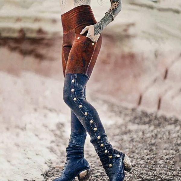 

2019 spring autumn women skinny denim light pencil pants stretch jeans high waist slim button pockets pants women jeans#g4, Blue