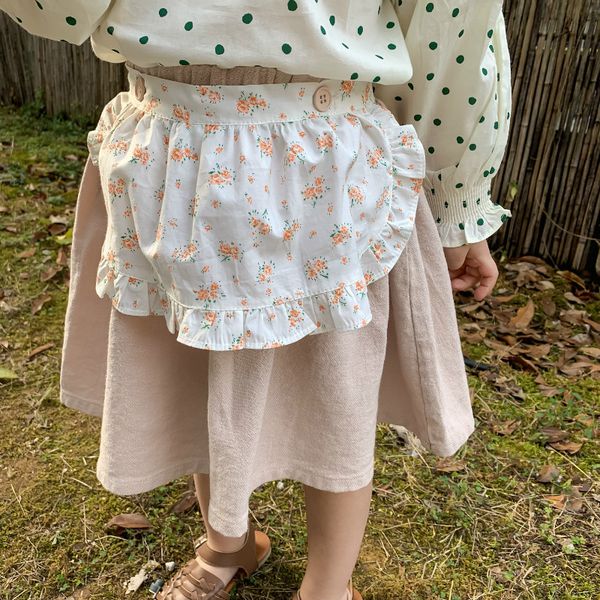 

spring new childrens clothing korean-style mock two-piece apron skirt children baby girls skirt on behalf