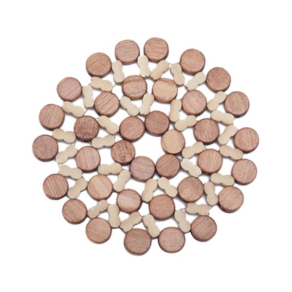 

natural thicken bamboo coaster place mats trivets for coffee cup pads heating insulation kitchen