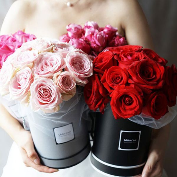 

9 heads artificial flowers rose bride bouquet silk fake flowers wedding favor home party decoration mariage fake leaves plants