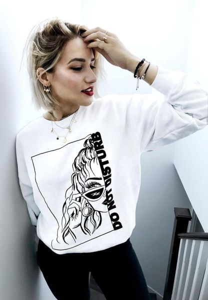 

fashion sweatshirt women fashion pure cotton casual graphic girl young street style hipster pullovers cute grunge tumblr art top, Black