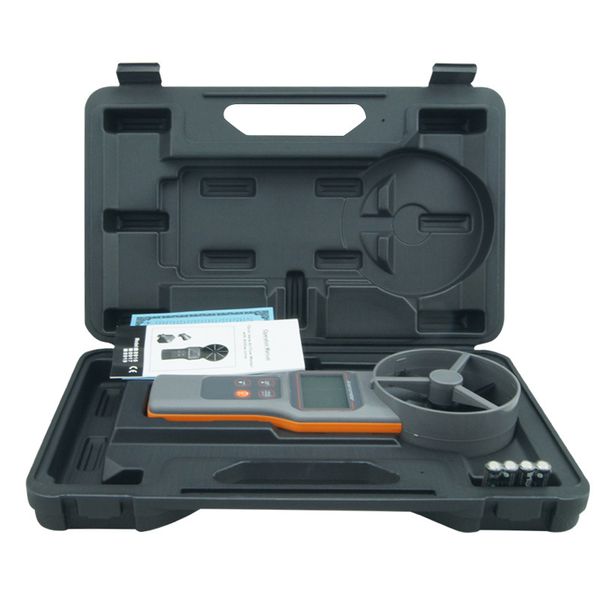 

az8916 10 см лопасть tempanemometer измеряет скорость воздуха объем тестер температуры измерение скорости ветра