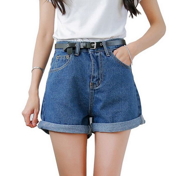 

shorts for women shorts women solid clothing denim with pockets new harajuku summer ropa mujer slim short pants feminino casual jeans, White;black
