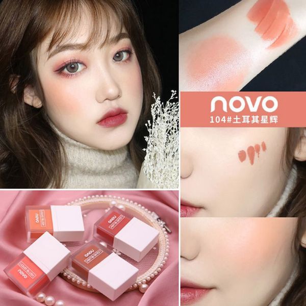 

novo makeup sweet juice liquid blush fresh four-color moisturizing moisturizing skin-friendly skin cosmetic tslm1