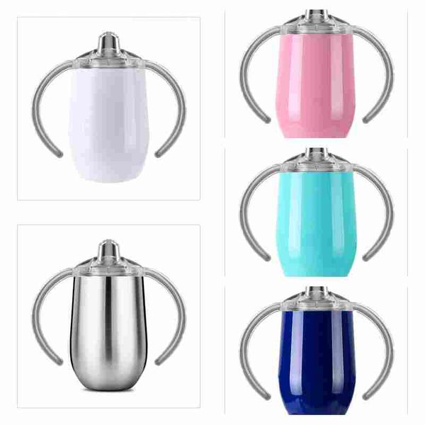 

tumbler 9oz double wall stainless steel vacuum insulation travel mug water sippy cup bottle for home great for ice drink beverage
