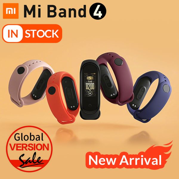 

Original mi band 4 mart bracelet xiaomi band 4 fitne tracker watch heart rate leep monitor 0 95 inch oled di play band4 bluetooth