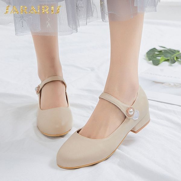 

sarairis nueva moda 2020 venta al por mayor tacones gruesos zapatos de plataforma de mujer con gancho y lazo cÃ³modos zapatos casuales, Black