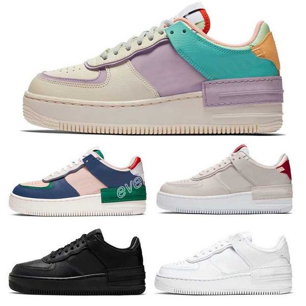 

new designer forced wmns 07 utility candy macaron women girls running shoes 1 shadow sport dunnk one skateboard sacai sneakers, Black