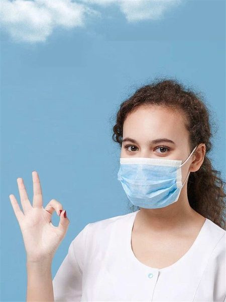 

китай завод синий ушной зимняя маска для лица 3 слоя пыли facewinter маска для лица 3 маски ply non woven загрязнения воздуха