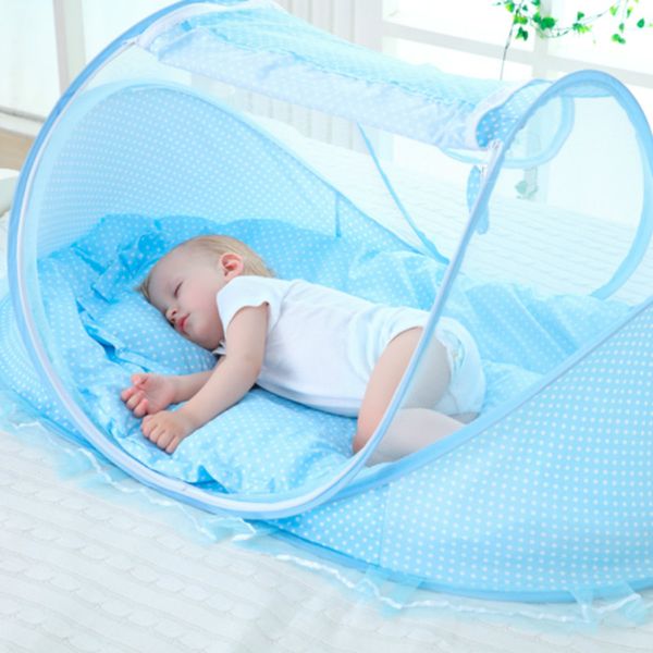 

baby bedding crib netting folding baby mosquito nets bed mattress pillow three-piece suit for 0-3 years old children