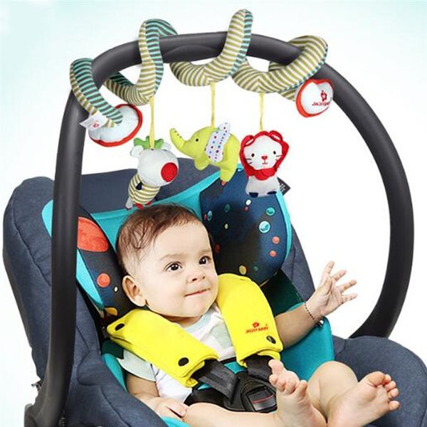 

newborn baby plush stroller toys baby rattles mobiles cartoon animal hanging bell educational baby toys 0-12 months speelgoed