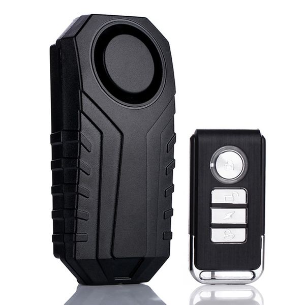 

113db wireless bike alarm with remote waterproof anti-theft vibration security sensors for motorcycle bicycle adjustable
