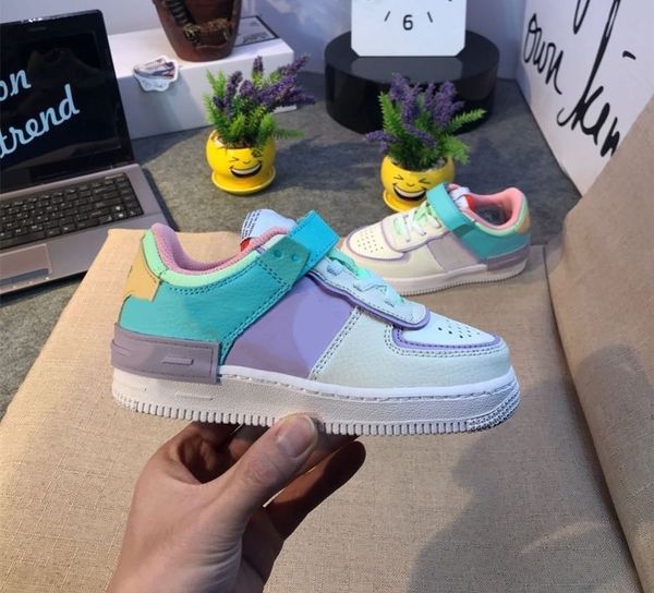 

forth one shadow pastel pale kids running shoes ivory pink purple tropical twist infant toddler boy & girls sneakers children trainers