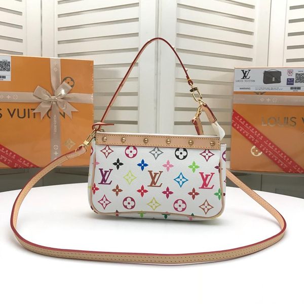 

M92649 new white houlder bag women handbag iconic bag handle houlder bag tote cro body bag clutche evening