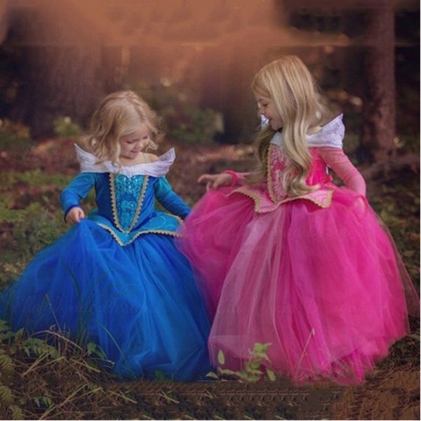 

cibo kids girls princess long sleeve cosplay costume party dress tulle ball gown baby make up party fancy gown dresses christmas, Black;red