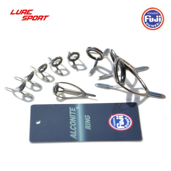 

luresport fuji guide 9pcs set mnat kwag cast and guide set rod building component repair fishing pole diy accessory