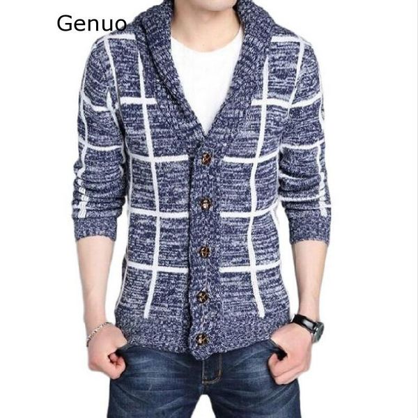 

2020 men winter warm sweatercoat cardigan autumn winter cardigan men v neck sweatercoat cardigans slim cashmere sweaters, White;black