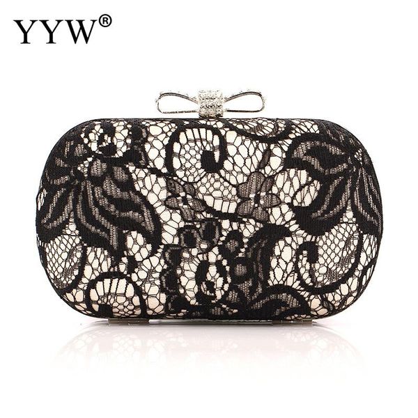 

yyw black embroidery vintage clutch evening party bagsluxury clutches purse for women 2019 gold shoudler crossbody with chain