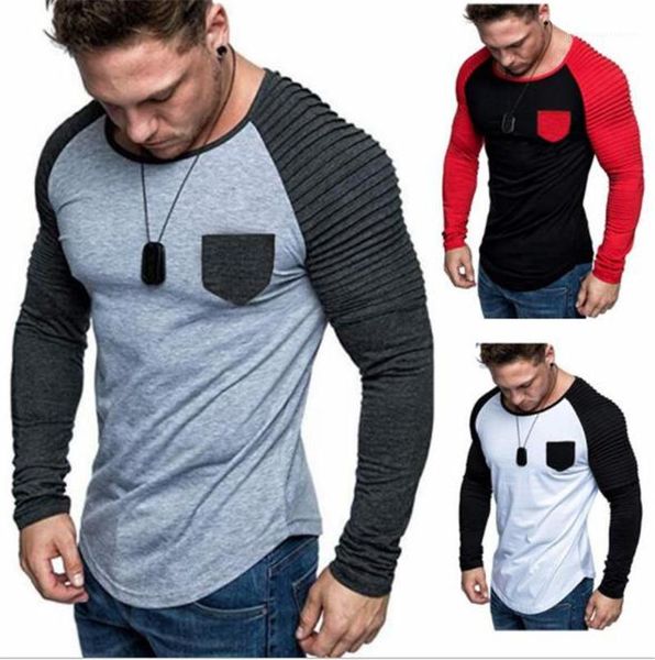 

neck striped printed pocket mens autumn casual mens tees contrast color designer mens tshirts o, White;black