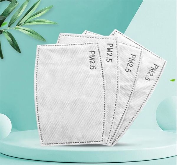 

dhl ship5 layer pm2.5 activate carbon filter cycle non-woven soft mask replaceable pad white for k,kn94 7x10cm