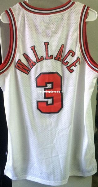 

wholesale #3 ben wallace men white home sewn jersey ad t-shirt vest stitched basketball jerseys ncaa, Black;blue