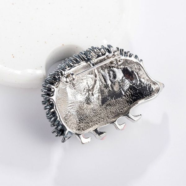 

brooch pins for women men jewelry costume gifts enamel rhinestone 517f, Gray