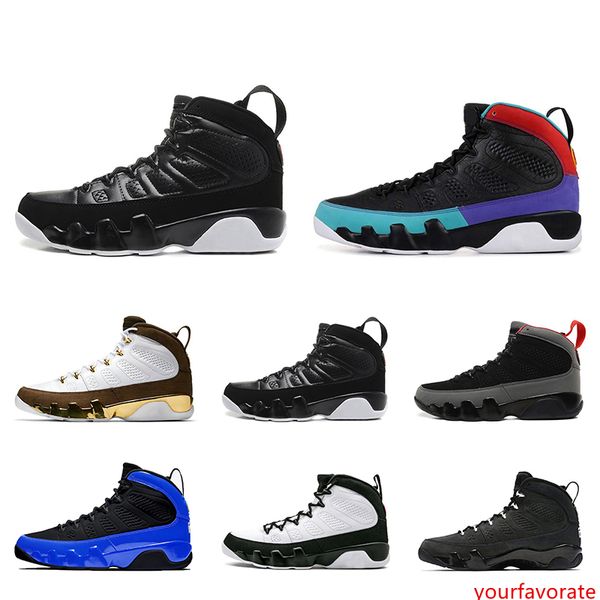 

оригинал 2020 баскетбольной обувь 9s кожи белых красных синего бред варенье og пространство unc 9 кроссовок дышащего спорт тапок мужских tri