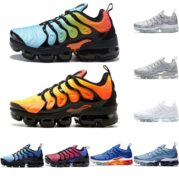 

tn plus men women running shoes triple white black gold grape hyper blue orange mens sneakers sports size 36-47