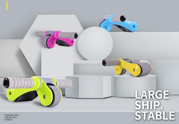 

new fitness abdominal wheel ab roller muscle trainer keep fit wheels for waist leg exercise home gym training equipment