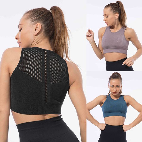 

shockproof hollow sports bra breathable push up bra sport for gym plus size seamless fitness women underwear 2019, Black;white