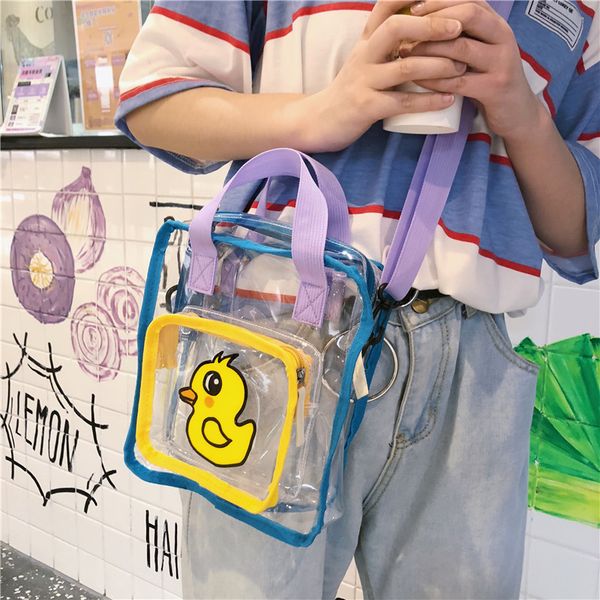 

messenger bags for women 2019 trendy simple mini transparent bags shoulder new fashion zipper single crossbody handbags