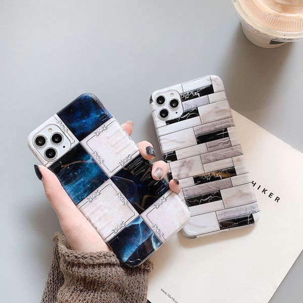 

for iphone 11 pro phone case xs max xr black and white plaid 7 8 x plus imd silicone soft cell phone cases