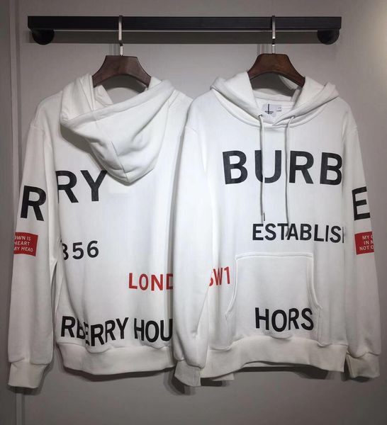 

19fw new luxurious brand design bbr hooded hoodie men women fashion irregular print casual streetwear sweatshirts outdoor sweatshirt, Gray;blue