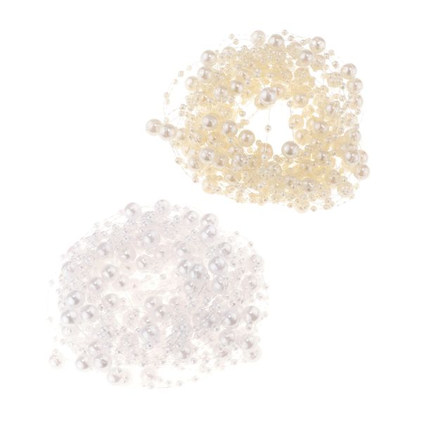 

2 roll 10m pearl beads chain strands garland for wedding diy decor trims