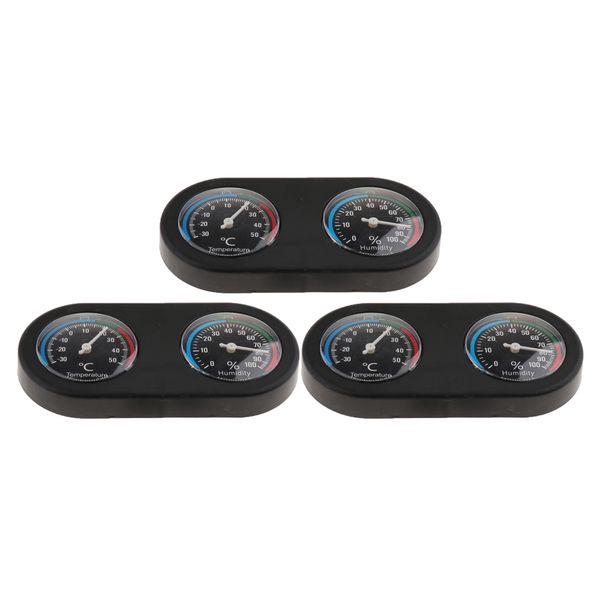 

3x reptile terrarium accessories spider frog terrapin hygrometer thermometer