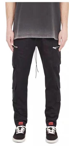 

20ss represent pants represent cargo pants high street drawstring jogger mens track joggers, Black